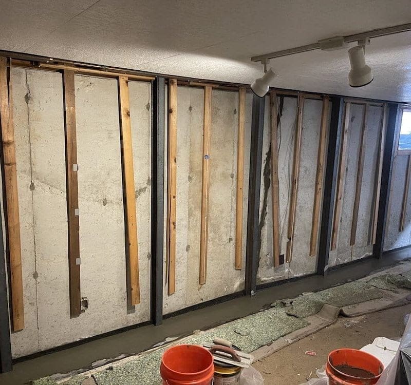 Basement waterproofing